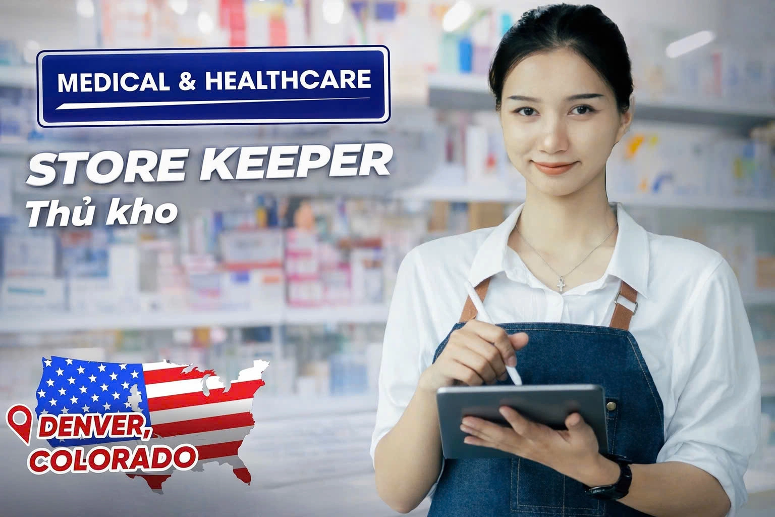 TUYỂN DỤNG EB-3 NGÀNH MEDICAL & HEALTHCARE  Làm việc tại Denver, Colorado – Cơ hội định cư Mỹ