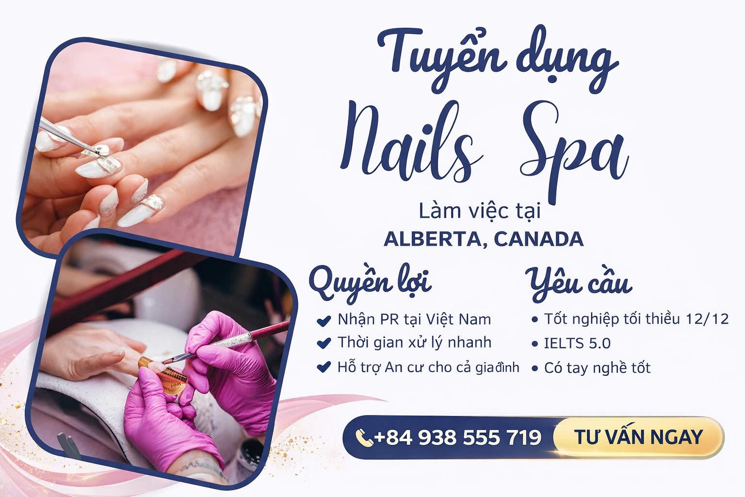 Tuyển dụng Nails Spa – Cơ hội làm việc & định cư Canada (Alberta)