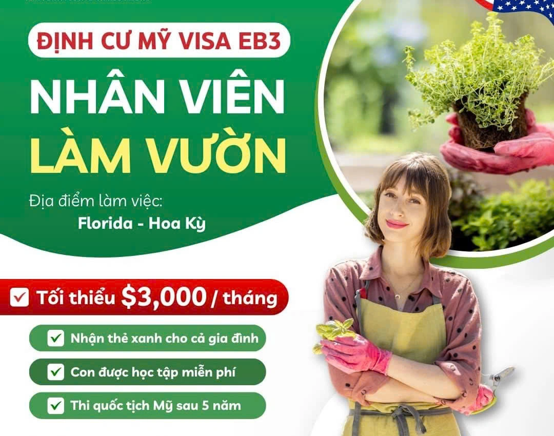 TUYỂN DỤNG ĐỊNH CƯ MỸ DIỆN EB3 – CƠ HỘI CHO CẢ GIA ĐÌNH