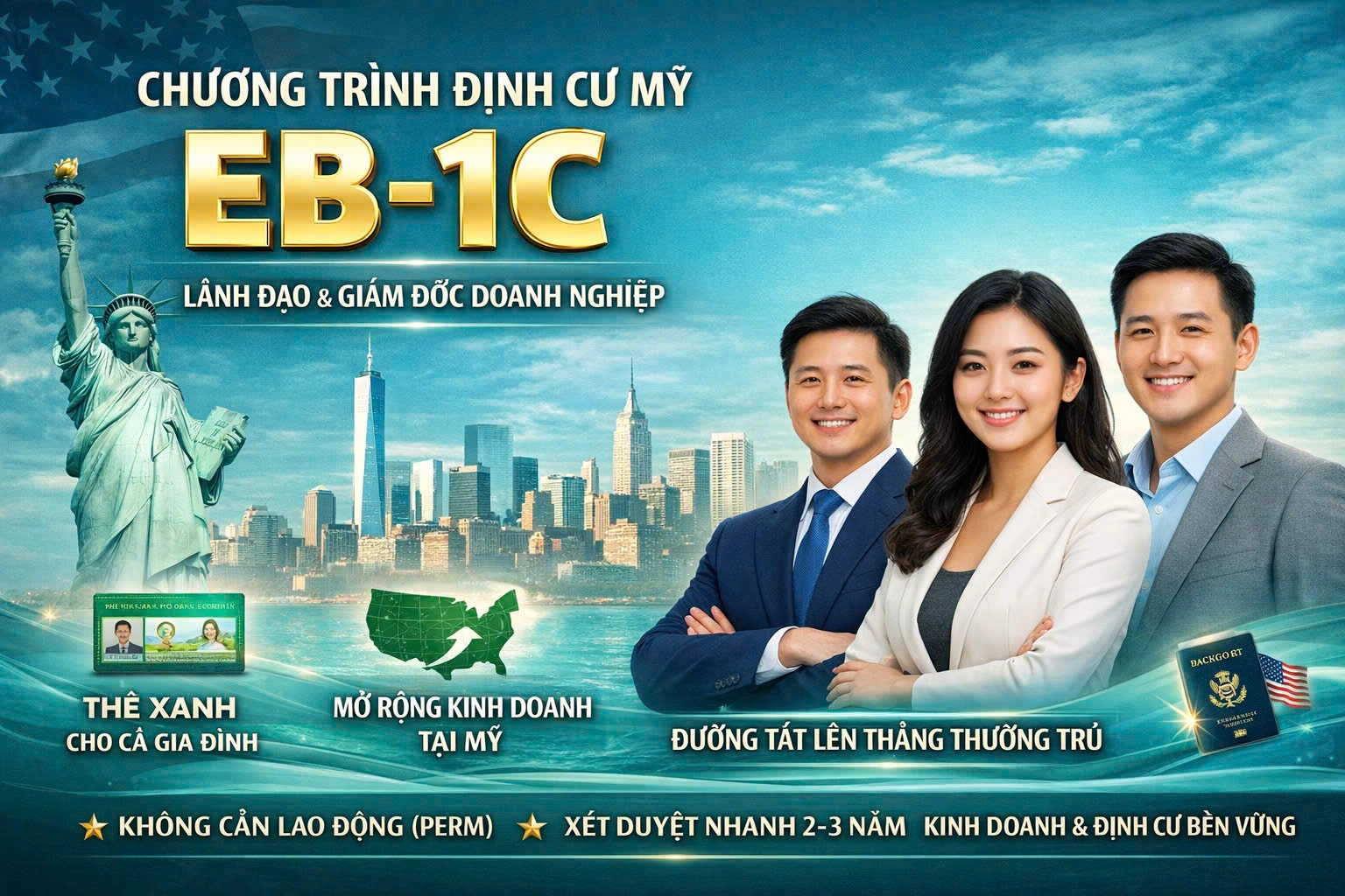 EB-1C Hoa Kỳ – Định cư diện Lãnh đạo, Giám đốc doanh nghiệp
