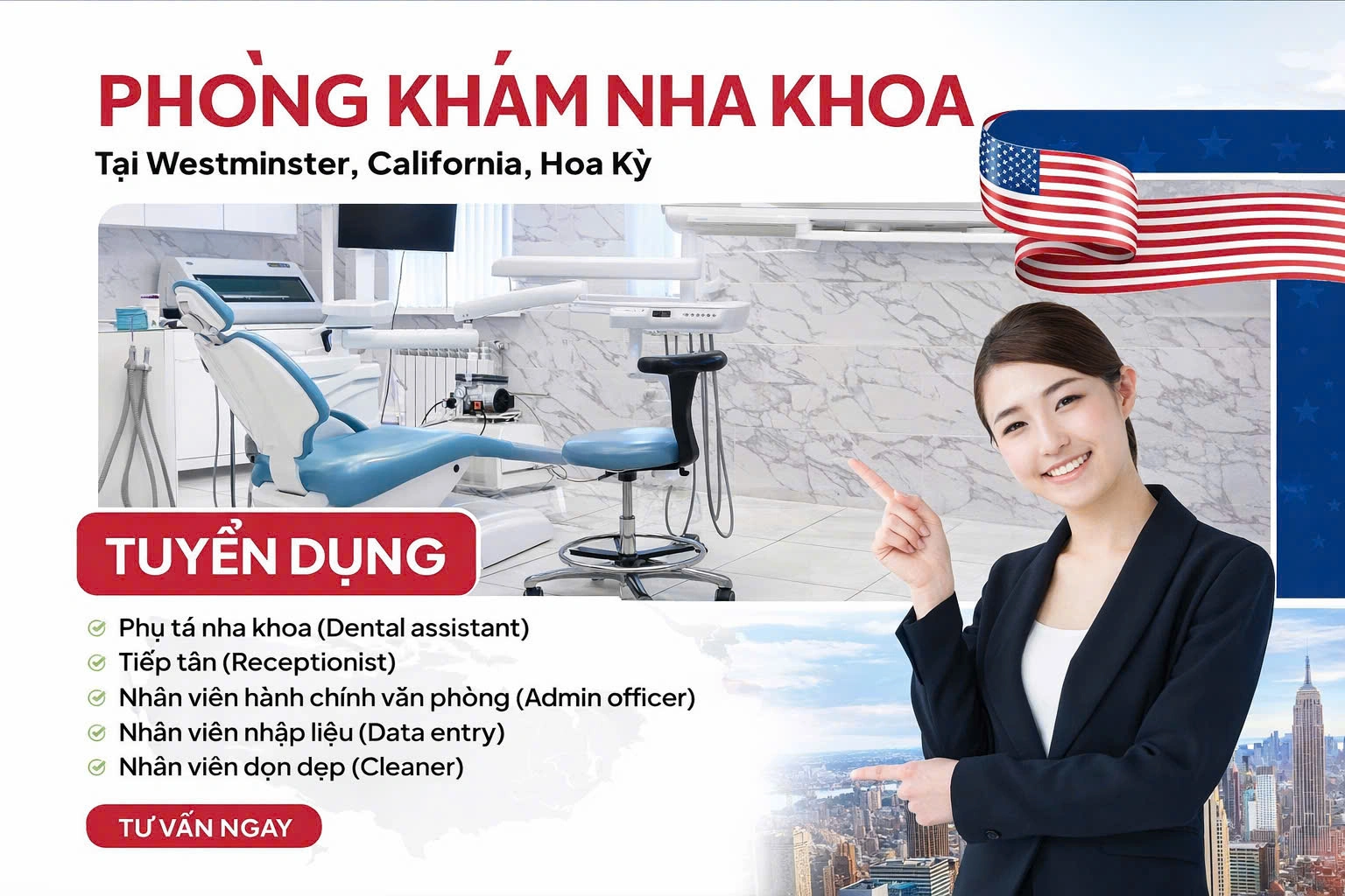 TUYỂN DỤNG EB-3 MỸ  CƠ HỘI LÀM VIỆC – ĐỊNH CƯ CẢ GIA ĐÌNH